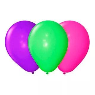 Globos Fluor Pack X50 Surtidos Globolandia