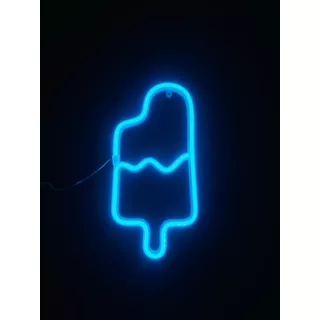 Luminária Parede Sorvete Picolé Neon Led Decoração Luz Insta