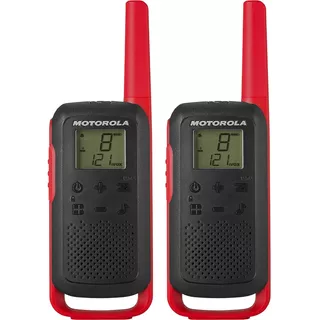 Talkabout Rádio Comunicador Motorola T210 Alcance Até 32km Bandas De Freqüência 462-467mhz Em Uhf Cor Vermelho