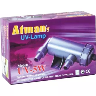 Atman Filtro Uv 5w Para Lagos De Até 1000 Litros