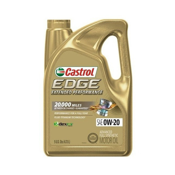 Aceite Castrol Edge 0w20 Extended Sintetico Garrafa 4.73lt