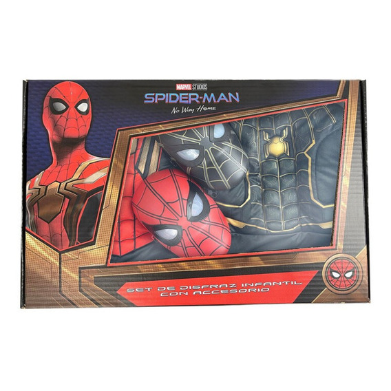 2 Pack Disfraz Spiderman No Way Home Marvel Original