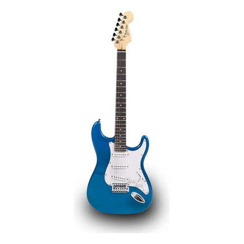 Guitarra Eléctrica Deviser L-g1 Azul Con Funda Tremolo Cable Color Blue Material del diapasón Richlite Orientación de la mano Diestro