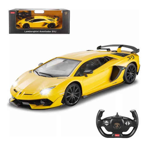 Auto Radio Control Lamborghini Aventador Svj 1/14 Rastar Color Amarillo