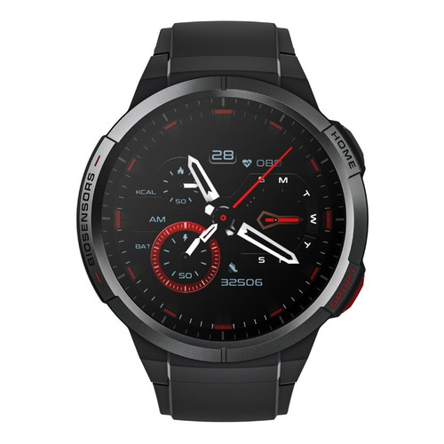 Smart Watch Mibro Watch Gs 47mm 5atm 1,43'' Bluetooth Gps Caja Negro Malla Dark grey Diseño de la malla Silicona