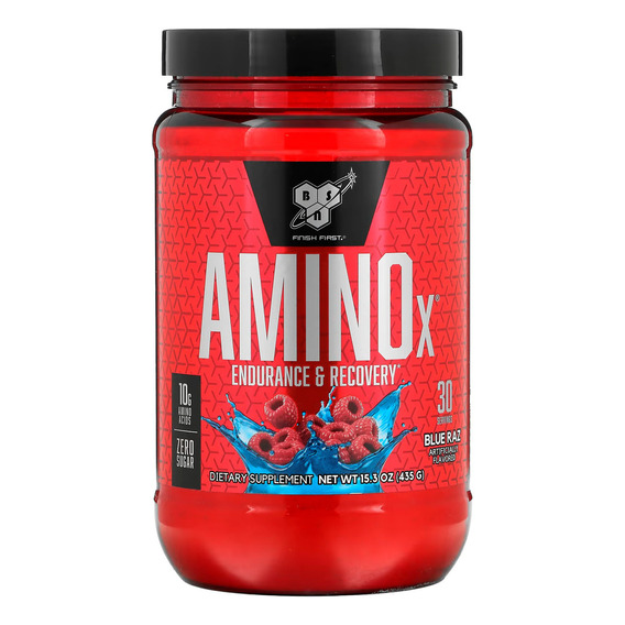 Bsn Amino X Proteína Suplemento Polvo Blue Raspberry 435g 3c