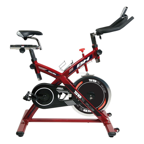 Bicicleta Spinning Bh Sb2 Plus Monitor Asiento Ajustable  Color Rojo