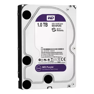 Disco Rígido Interno Western Digital Wd Purple Wd10purx 1tb Roxo