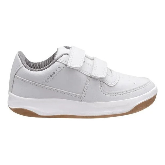 Zapatilla Topper Boris Kids Velcro Blanco Tenis-colegial !!