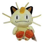 Pelúcia Meowth Miau Pokémon Importada Tomy 23 Cm Original