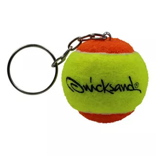 Chaveiro Bola De Beach Tennis Quicksand Cor Laranja / Amarelo