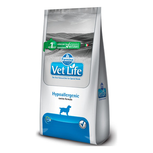 Alimento Vet Life Natural Canine Hypoallergenic para perro adulto todos los tamaños sabor mix en bolsa de 10.1kg