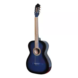 Guitarra Clásica Infantil Arte Musical Tercerola Para Diestros Azul 