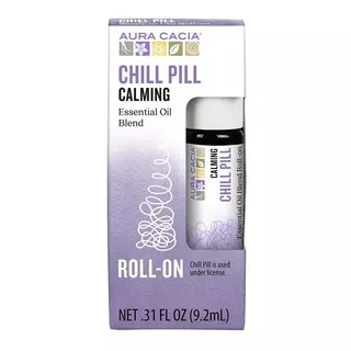 Aura Cacia Chill Pill Roll-on Mezcla Aceite Esencial 9.2ml