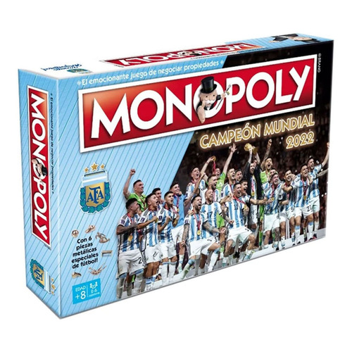 Juego De Mesa Monopoly Afa Campeon Mundial 2022