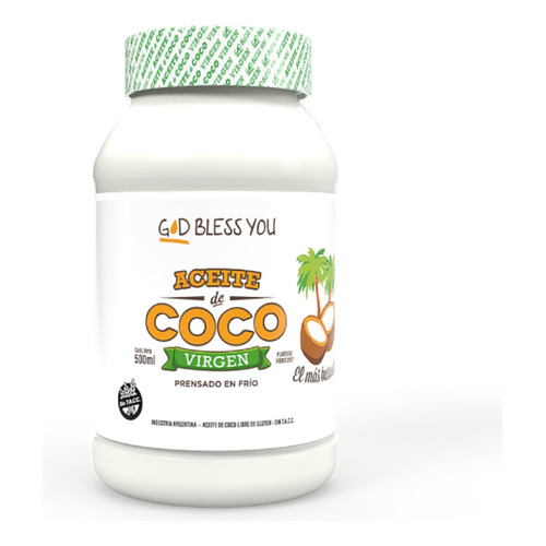 Aceite de coco virgen God Bless You 500ml