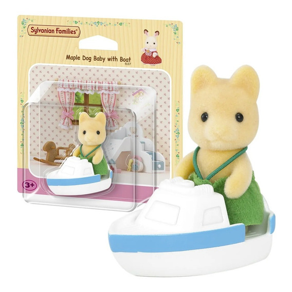 Sylvanian Families Bebé Perro Con Barco Juguete Niños Ax ®