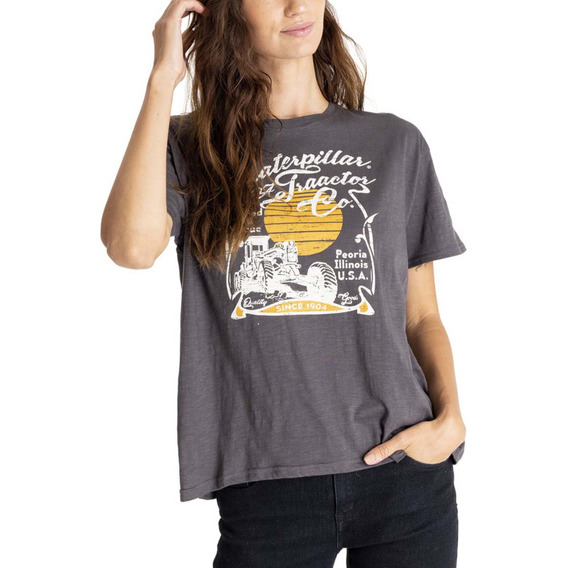 Remera Caterpillar Harvest Moon Oversiz Magnet Para Dama