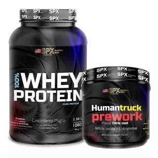 1k Whey Pure Protein Proteína + 300g De Preentreno Human Spx