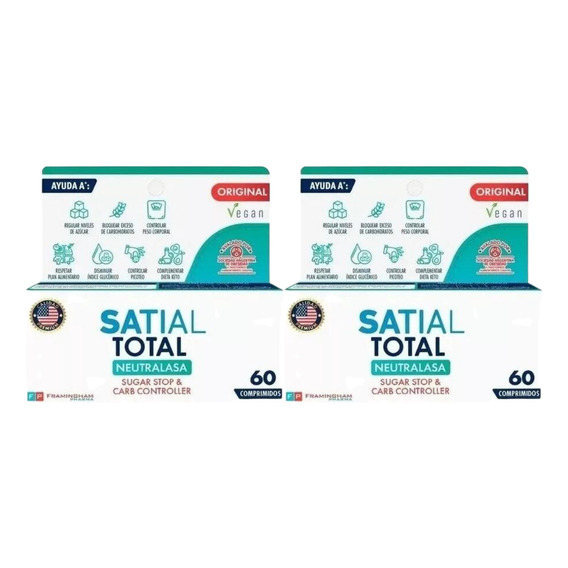 Satial Total Sugar Stop & Carb Controller X 60 Com - Pack X2