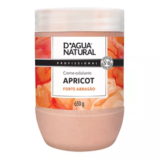Creme Esfoliante Apricot Forte Abrasão 650g D'agua Natural