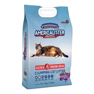 Arena America Litter Ultra Odor Seal Lavanda 15k X 15kg De Peso Neto