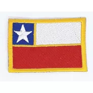 Parche Bandera Chile Borde Amarillo