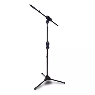 Pedestal Para Microfone Estante Girafa Suporte Smmax - Ibox Cor Preto