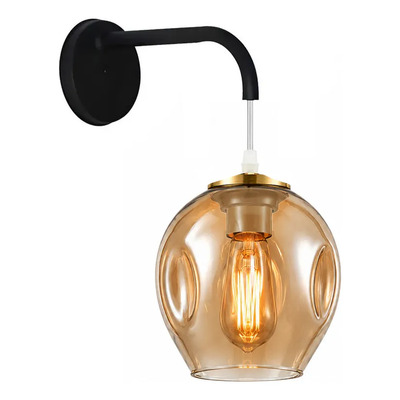 Aplique Astrid Ambar Apto Led E27 Ldc2706-d Luz Desing Ámbar