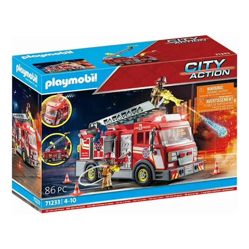 Playmobil Rescue Camión De Bomberos 71233