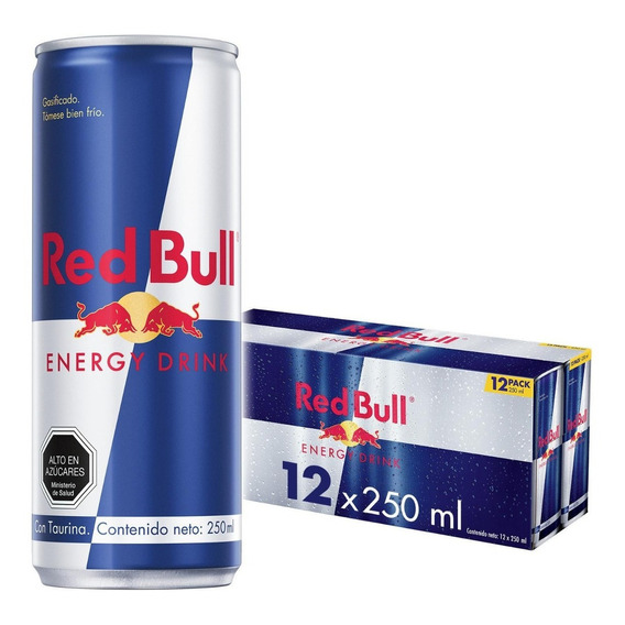 Pack 12 Bebida Energética Red Bull 250cc - Elige Tu Sabor Bebida Energética Orginal