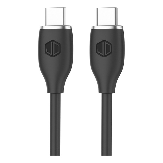 Cable De Datos Jd D-23cc Usb C A Usb C 3a 60w Carga Rapida Color Negro