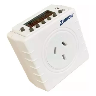 Timer Digital Programable Enchufable Zurich Compacto