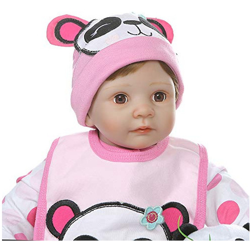 22 Pulgadas 55 Cm Cuerpo Suave Bebe Doll Reborn Baby Soft Si