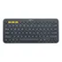 Teclado bluetooth Logitech QWERTY inglés US color grafito