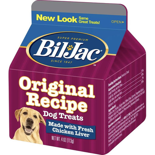 Bil Jac Snack Perro Liver Treats 113 Grs