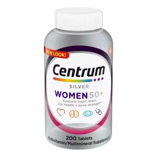 Centrum Silver Women 50+ 200 comprimidos Importado de EE. UU.