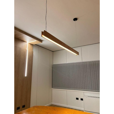 Colgante Lineal Lito S Iluminacion Led Diseño Madera N-g