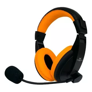 Auriculares Monster Gamer Loud Orange Mic Aux Ps4 Xbox One Color Naranja