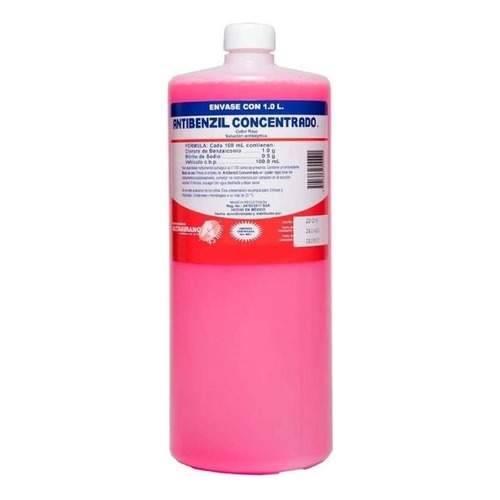 Altamirano Antibenzil Concentrado jabón desinfectante rojo 1L