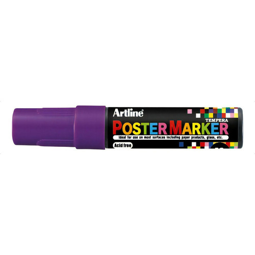 Poster Marker 12mm Artline Colores Básicos Color Púrpura