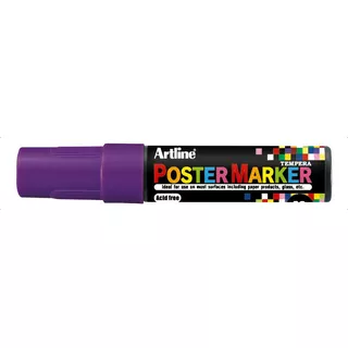Poster Marker 12mm Artline Colores Básicos Color Púrpura
