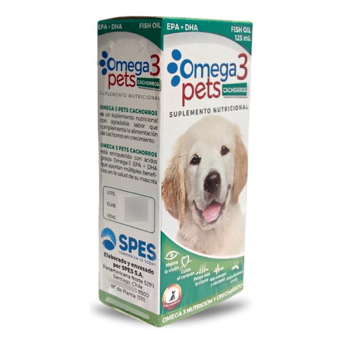 Omega 3 Pets Cachorros - Suplemento Nutricional 125ml