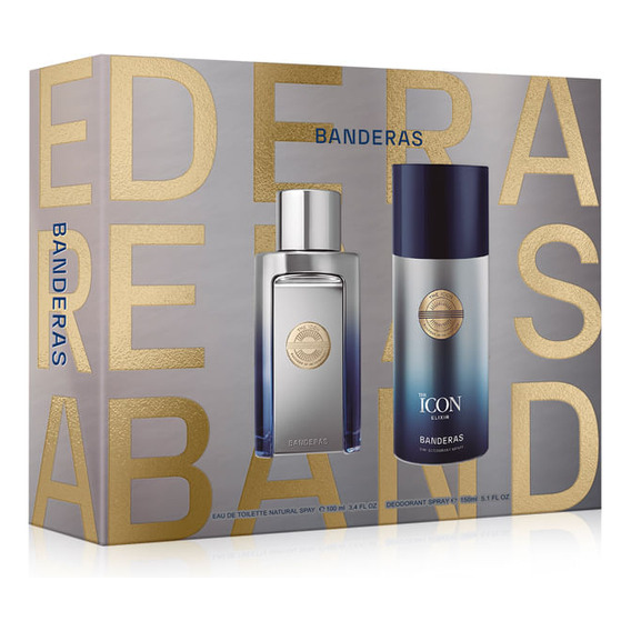 Kit Perfume De Hombre Banderas The Icon Elixir Edp