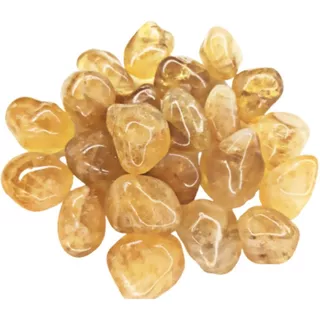 Citrino Pedra Rolada 100g Semi Preciosas Magia Da Pedra