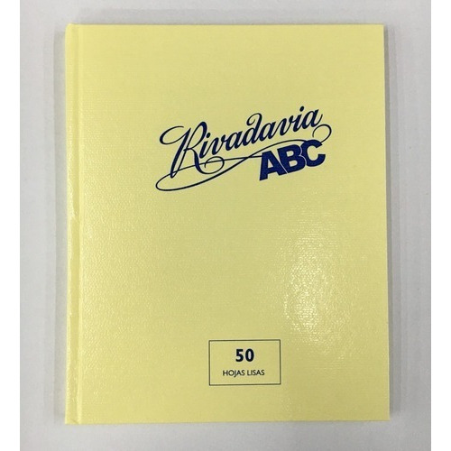 Cuaderno Abc Rivadavia Tapa Dura 50 Hojas Lisas Tradicional
