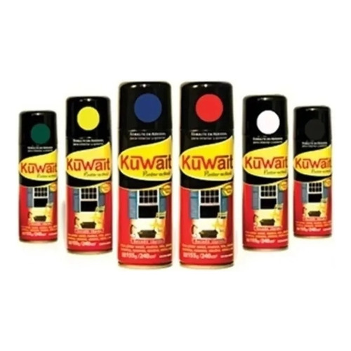 Pintura Aerosol Kuwait Secado Rápido 440cc Color Antioxido Al Cromato