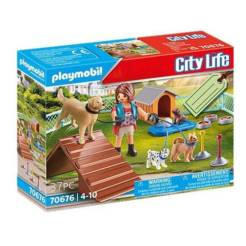Figura Armable Playmobil City Life Entrenadora De Perros 3+ Cantidad de piezas 37