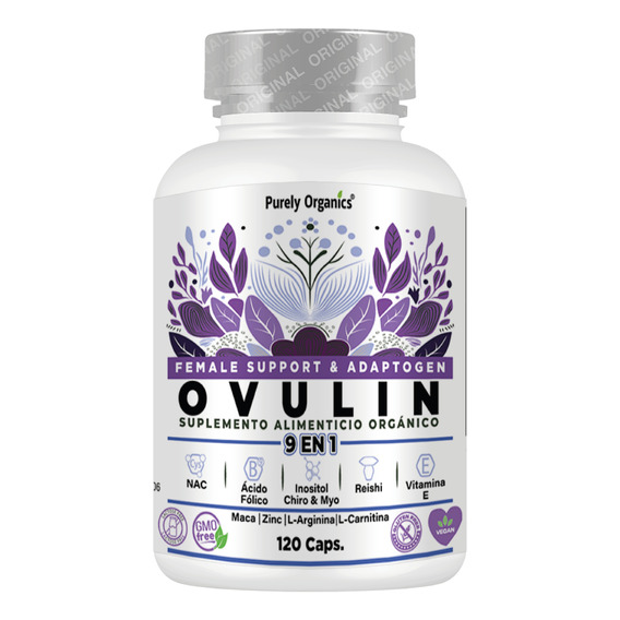 Ovulin Vitaminas Mujer 9 En 1: Inositol, Adaptógeno 120caps