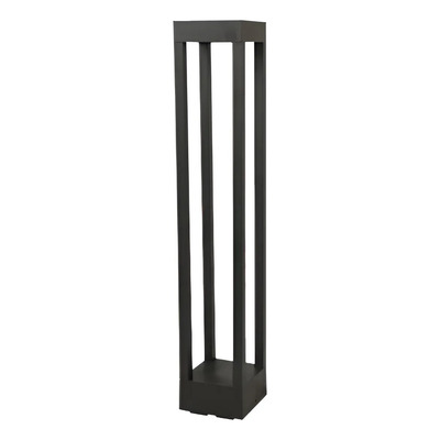 Farola De Piso Rem 7w Exterior Aluminio 60cm Moderno Cie Negro Negro